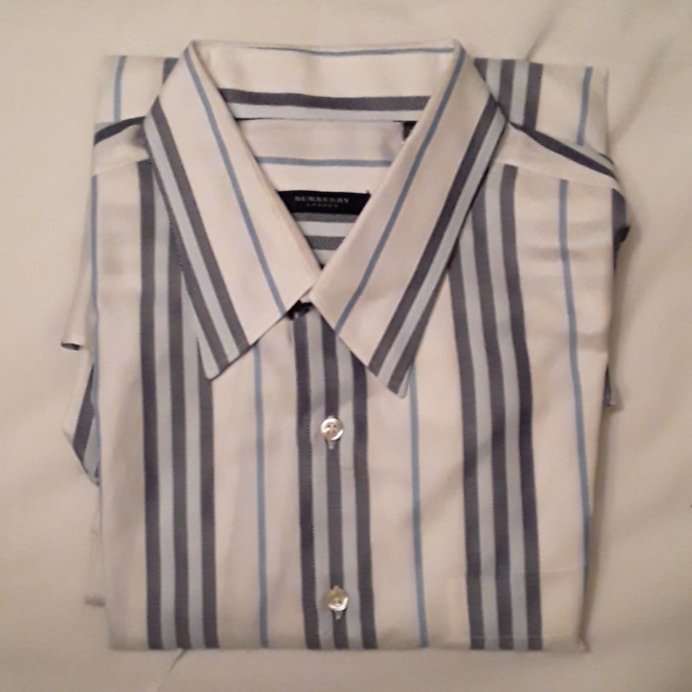 BURBERRY MEN'S LONG SLEEVE SHIRT XL